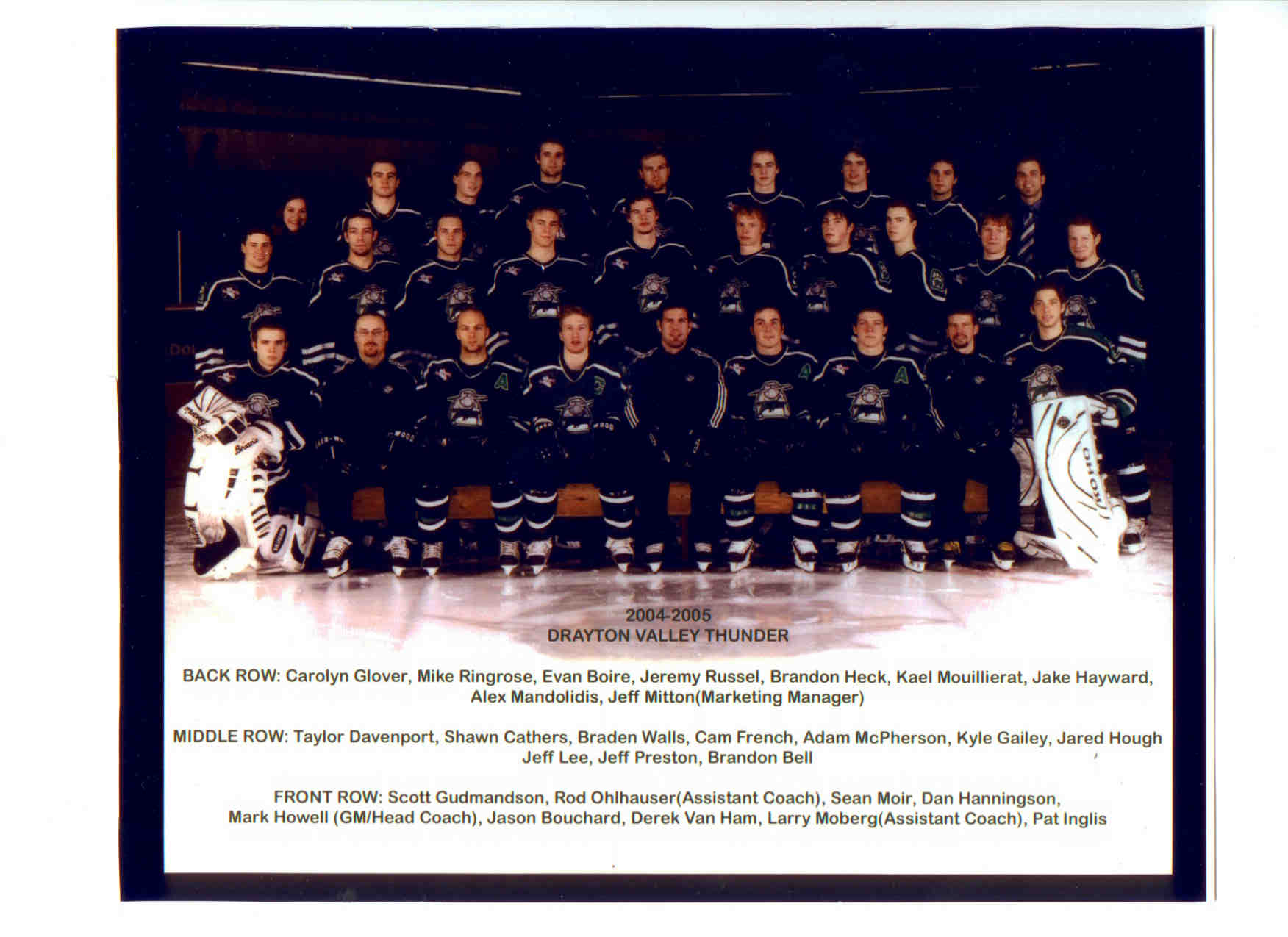 Team Photos | Drayton Valley Thunder